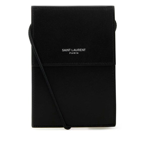 SAINT LAURENT Other - Saint Laurent Men Black Leather Pouch